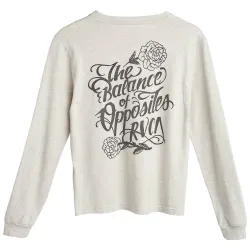 RVCA Flower Power Longsleeve Snow Marle