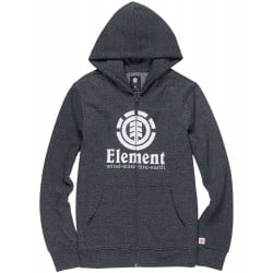 Element Vertical Zip Hoodie Kids Charcoal Heather