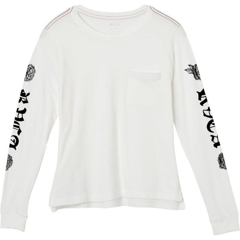 RVCA Rose & Roses Longsleeve Vintage White