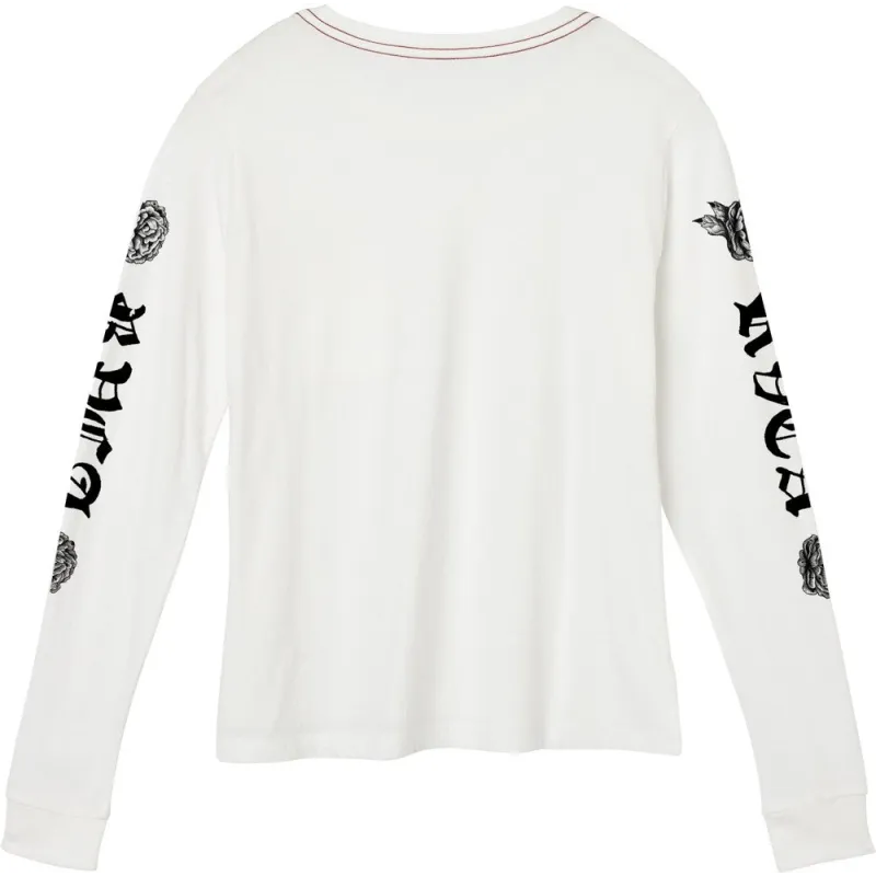 RVCA Rose & Roses Longsleeve Vintage White