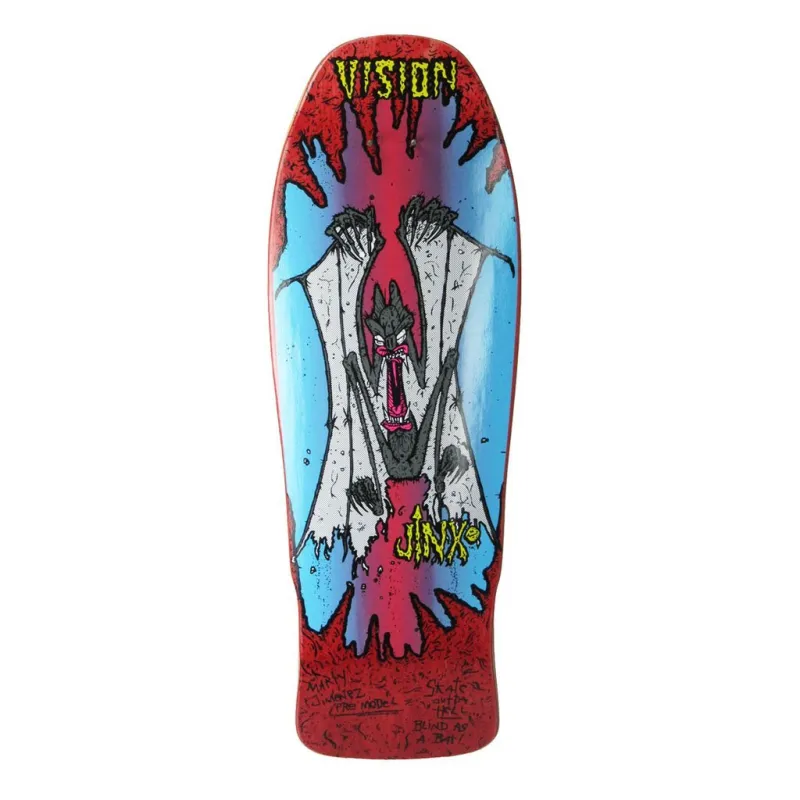 Vision OG Jinx Modern Concave Red - Old School Skateboard Deck