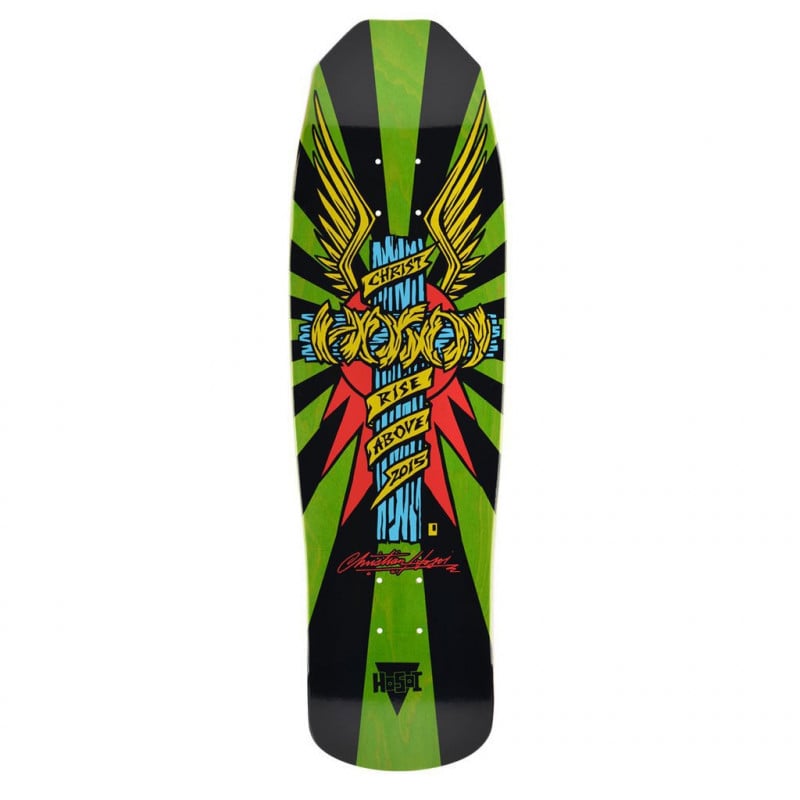 Hosoi Wings Green 9" - Old School Skateboard Deck