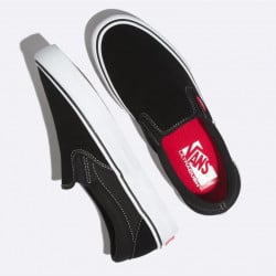 vans slip on pro black white gum