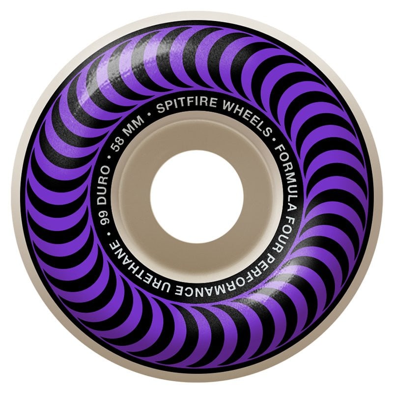 Spitfire Formula Four Classic 58mm Skateboard Roues Purple Spitfire Formula Four Classic 58mm Skateboard Roues Purple