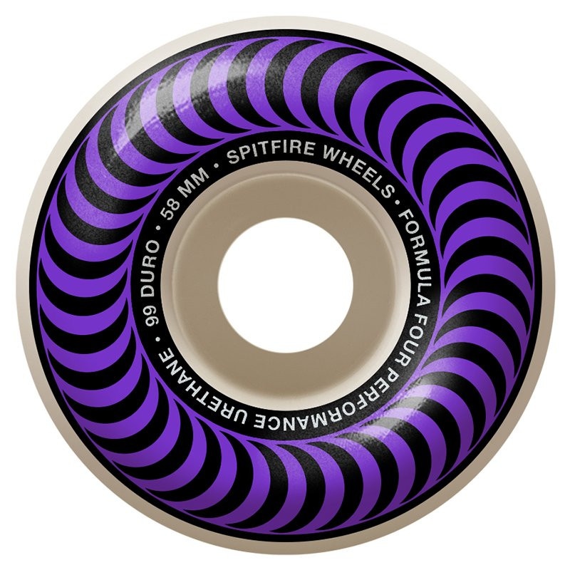 Spitfire Formula Four Classic 58mm Skateboard Ruedas Purple Spitfire Formula Four Classic 58mm Skateboard Ruedas Purple