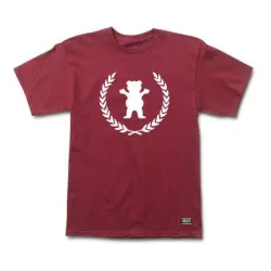 Grizzly Premiere Og Bear T-Shirt Burgundy