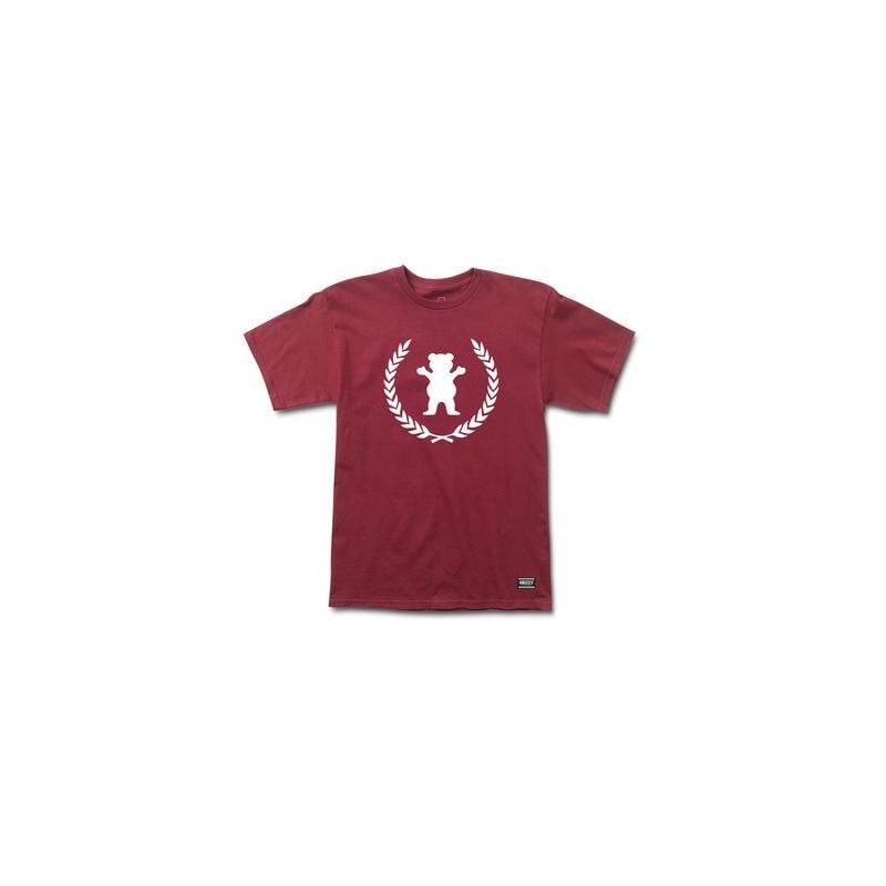 Grizzly Premiere Og Bear T-Shirt Burgundy