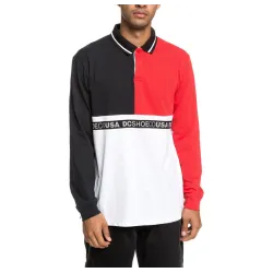 DC Walkley Longsleeve Polo Black