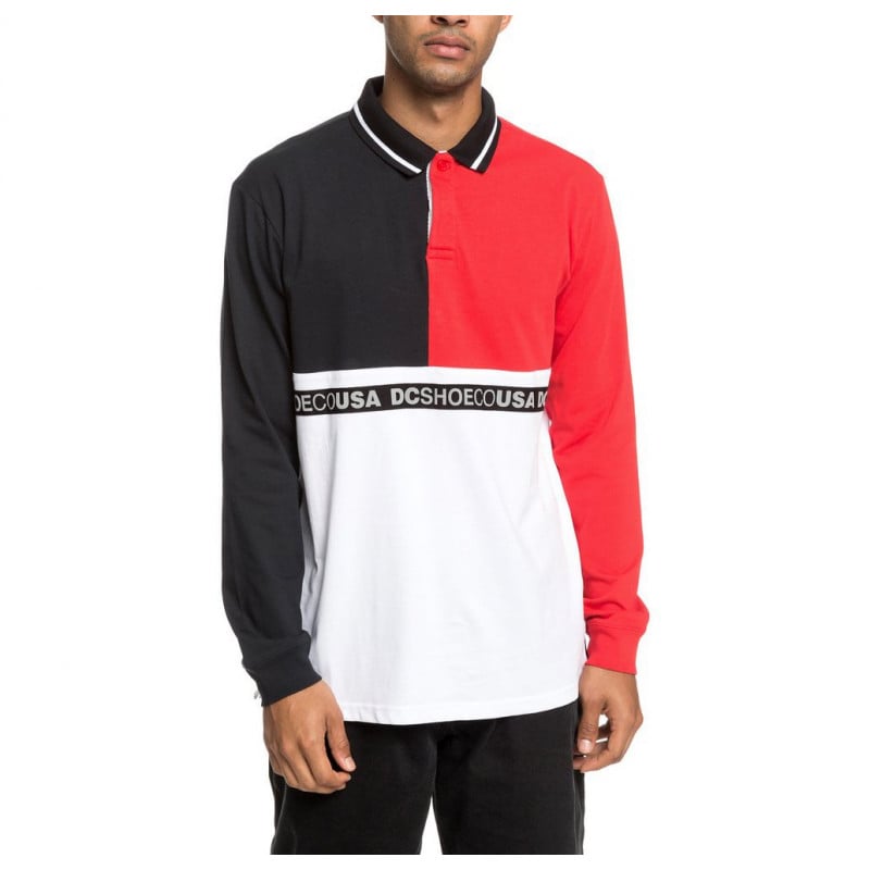 DC Walkley Longsleeve Polo Black