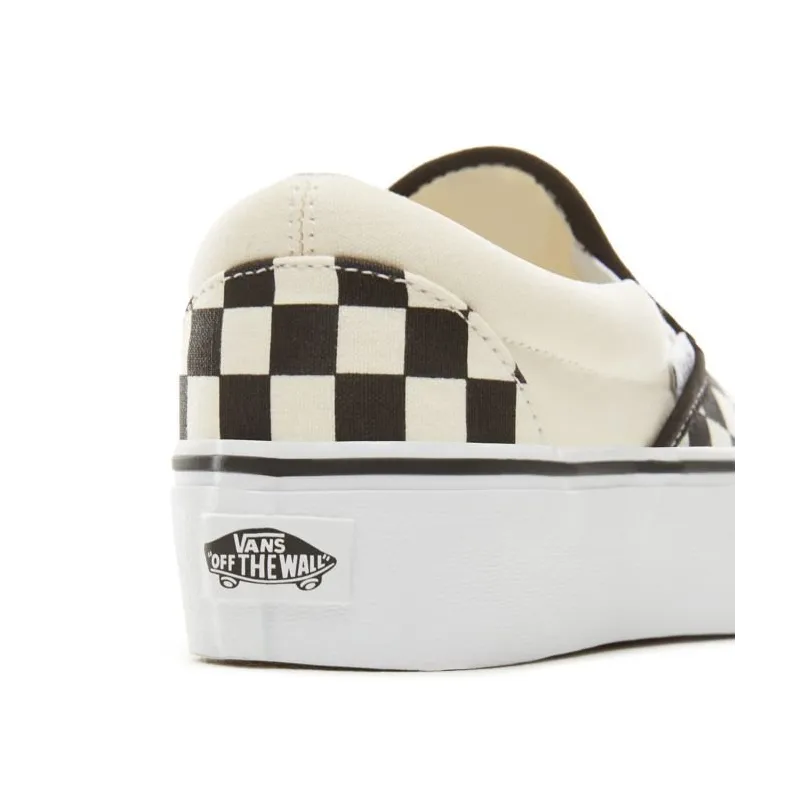 Vans Slip-On Platform Zwart&White Checkerboard Schoenen
