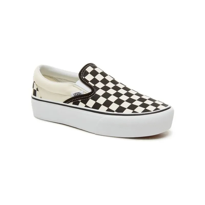 Vans Slip-On Platform Black&White Checkerboard Chaussures