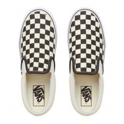 checkered vans platform slip on