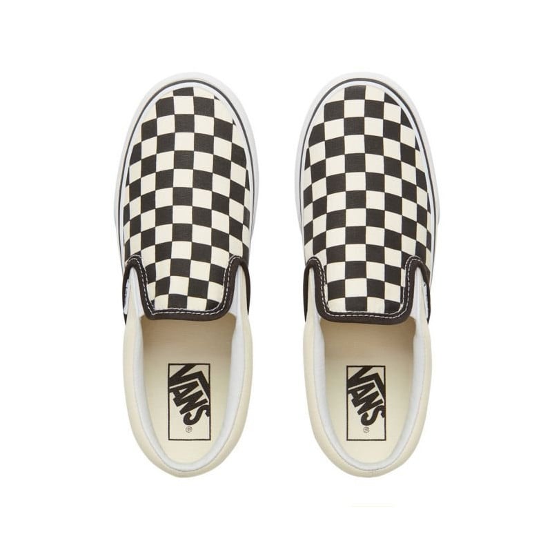 Vans Slip-On Platform Black&White Checkerboard Shoes