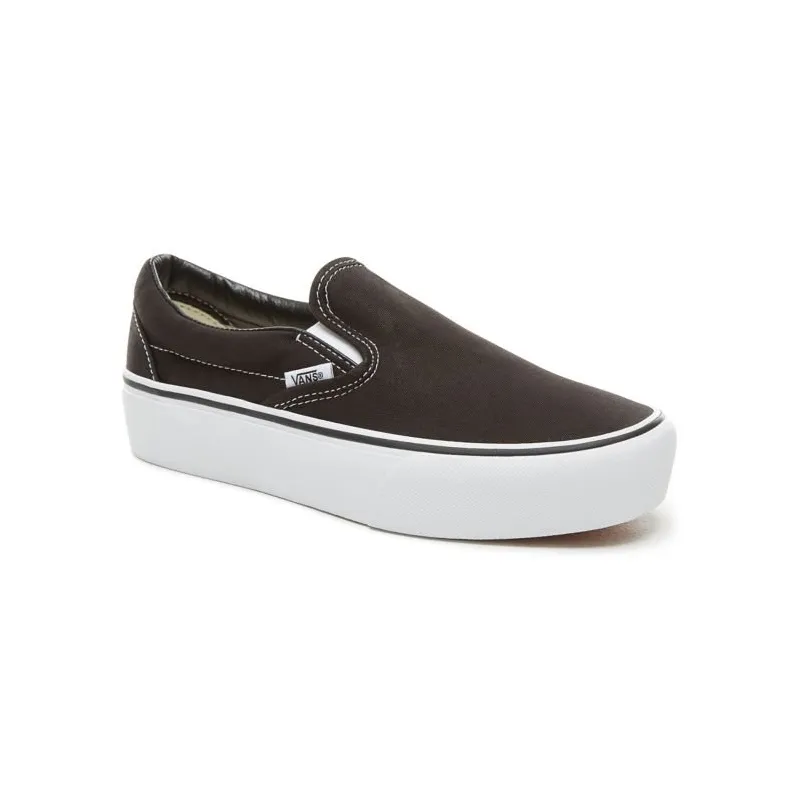 Vans Slip-On Platform Black/White Chaussures