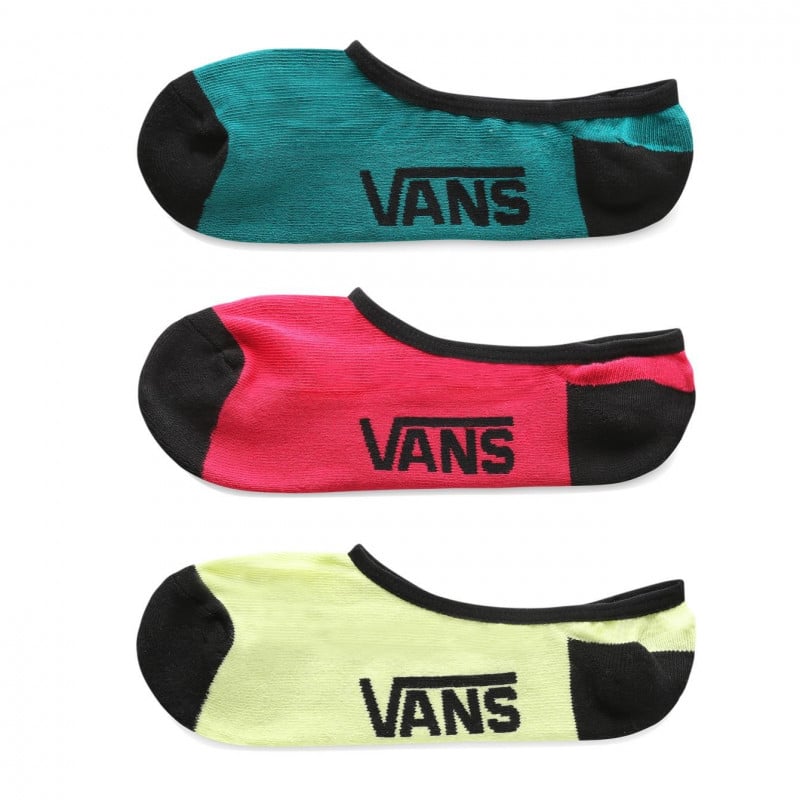 Vans Classic Super No Show Socks Sunny Lime (3-Pack)