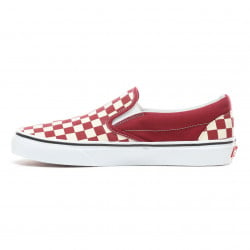 Vans Classic Slip-On Rumba Red/True White Checkerboard Shoes