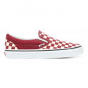 Vans Classic Slip-On Rumba Red/True White Checkerboard Shoes