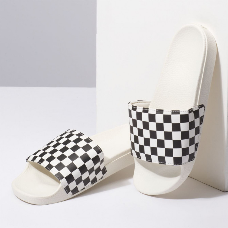 Vans Women's Slide-On Checkerboard White/Black