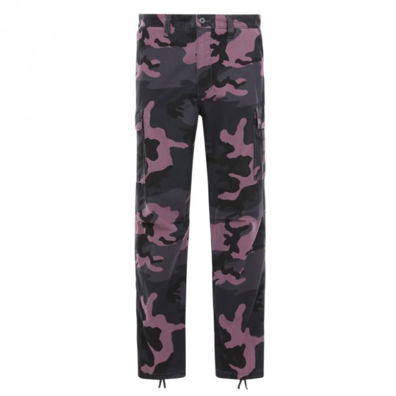 Vans Depot Cargo Pants Oversized Black Plum Camo