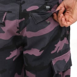 Vans Depot Cargo Pants Oversized Black Plum Camo