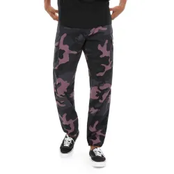 Vans Depot Cargo Pants Oversized Black Plum Camo