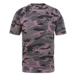 Vans Wolcott Oversized T-Shirt Black Plum Camo