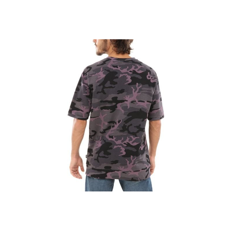 Vans Wolcott Oversized T-Shirt Black Plum Camo