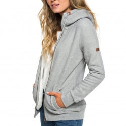 Roxy Distant Call Zip Hoodie Heritage Heather