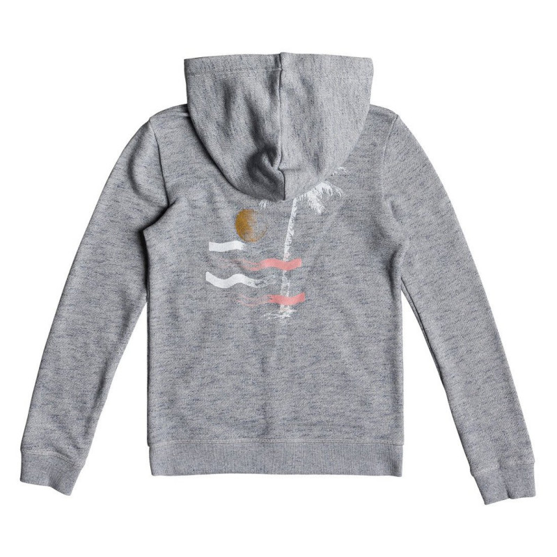 Roxy Mi Bicicleta B Youth Zip Hoodie Dress Blue Heather Roxy Mi Bicicleta B Youth Zip Hoodie Dress Blue Heather