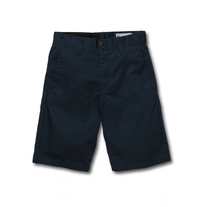 Buy Volcom Frickin Chino Kids Short Service Blue at Sick Skateboard Shop