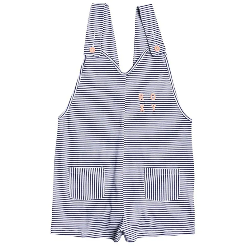 Roxy Surfing Free Knit Kids Romper Medieval Blue Cosy Stripes
