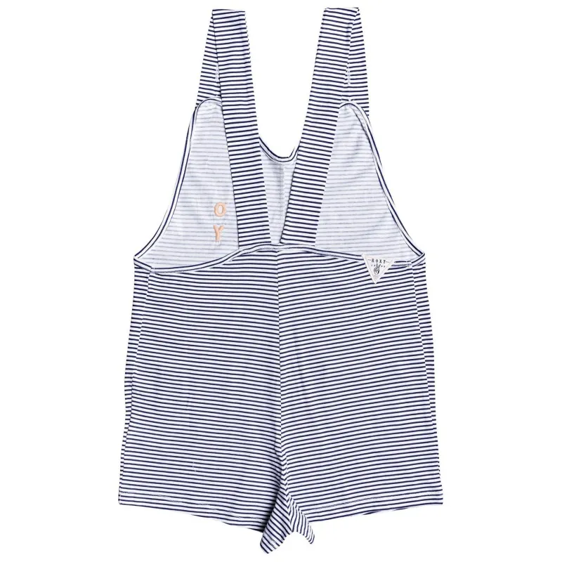 Roxy Surfing Free Knit Kids Romper Medieval Blue Cosy Stripes