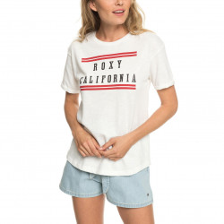 Roxy Follow Me To The Beach B T-Shirt Marshmallow