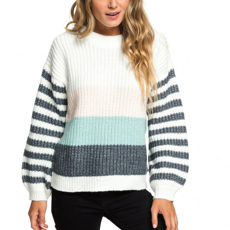 Roxy Last Day In NY Crewneck Marshmallow Roxy Last Day In NY Crewneck Marshmallow