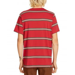 Volcom Beauville Crew T-Shirt Burgundy