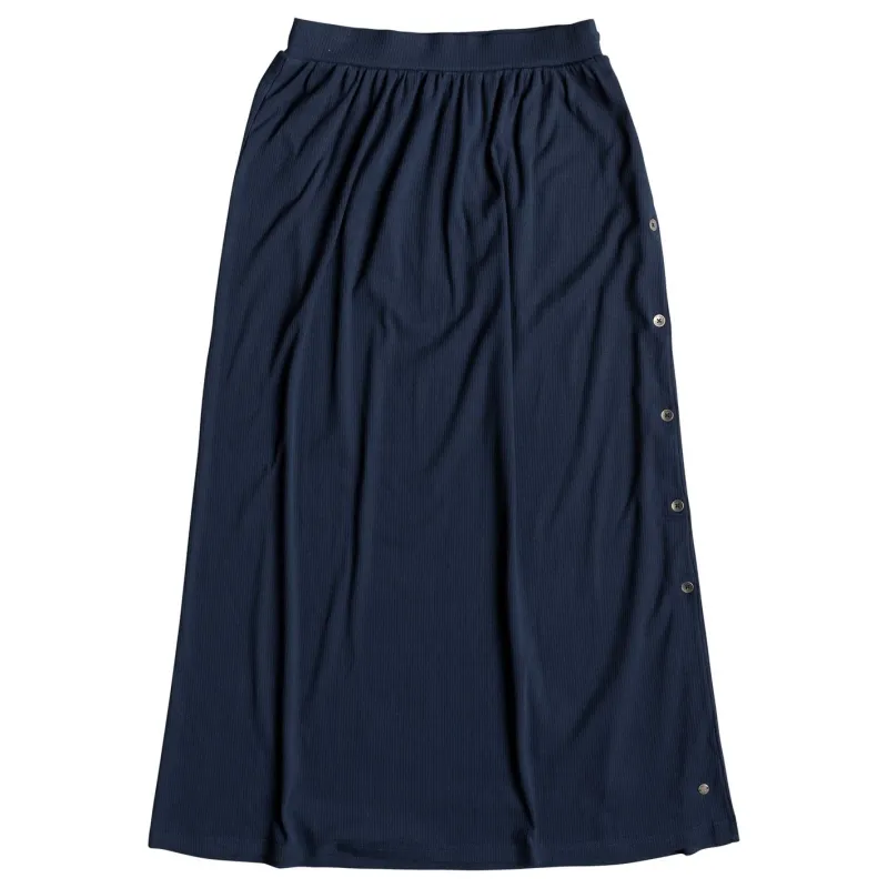 Roxy Moment Of Crazyness Maxi Skirt Dress Blue