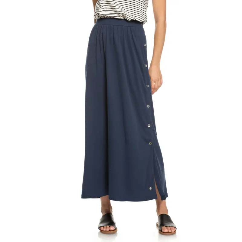 Roxy Moment Of Crazyness Maxi Skirt Dress Blue