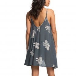 Roxy Softly Love Strappy Beach Dress Turblulence Rose And Pearls