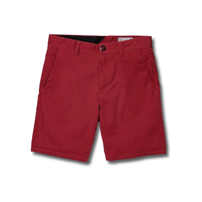 Volcom Frickin Mdrn Stch 19" Shorts Burgundy