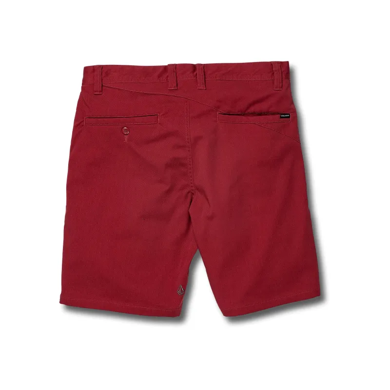 Volcom Frickin Mdrn Stch 19" Shorts Burgundy
