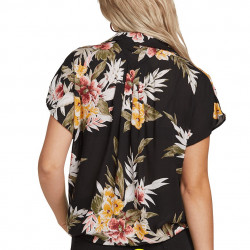 Volcom Rag'n Flower Women's Shirt Black Combo
