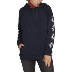 Volcom Deadly Stones Women's Hoodie Sea Navy