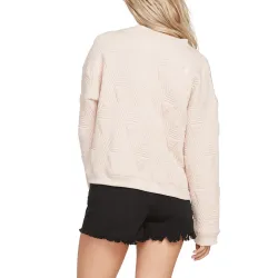 Volcom Eachis Stone Women's Crewneck Mushroom