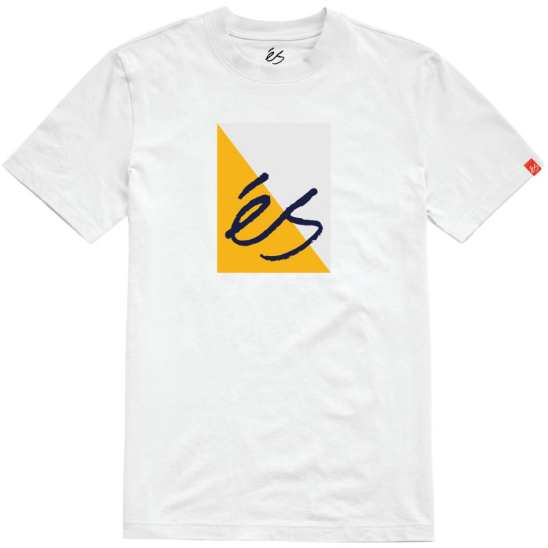 Es Split Block T-Shirt White Es Split Block T-Shirt White