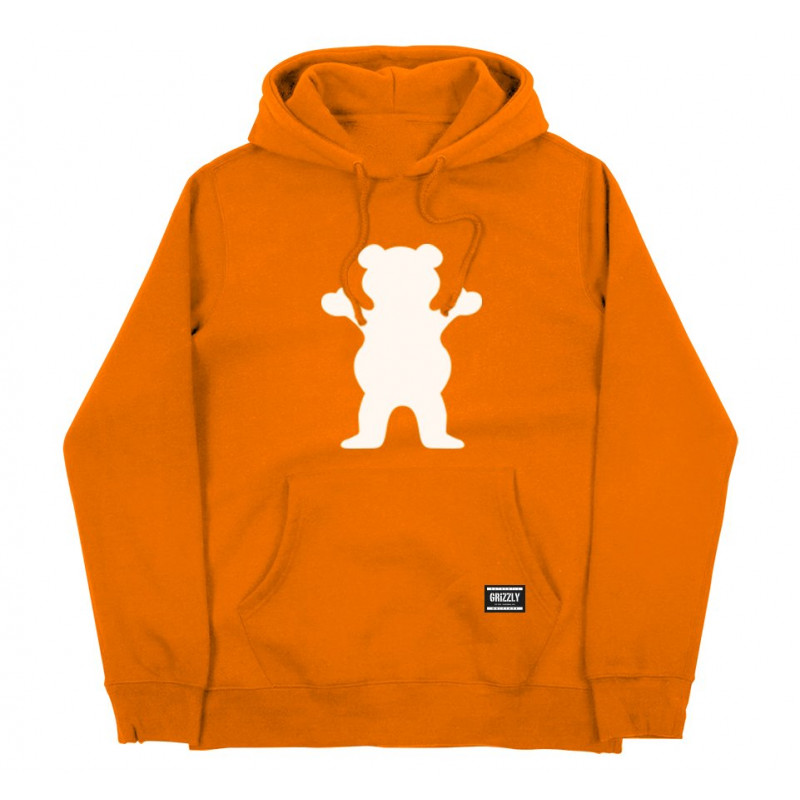 Grizzly OG Bear Kids Hoodie Orange Grizzly OG Bear Kids Hoodie Orange