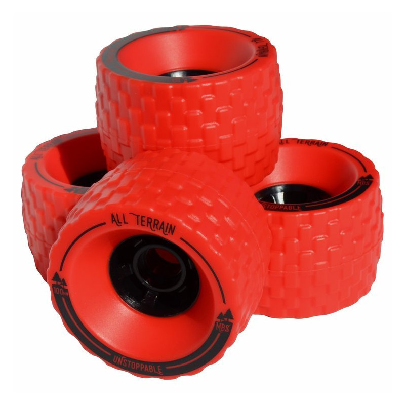 MBS All Terrain 100mm Longboard Wheels