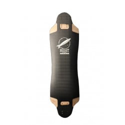 Rocket Meteorite Zwart Longboard Deck