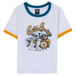Santa Cruz Capitola Classic Ringer Women's T-Shirt White
