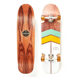 Arbor Cucharon Foundation Mint/Yellow 32.38" - Cruiser Skateboard Complete
