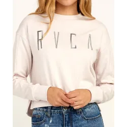 RVCA Stilt Crew Grey Purple